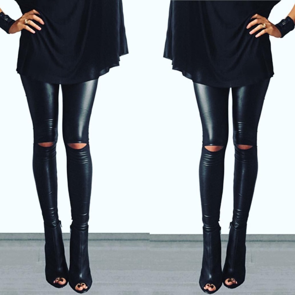 City nights leatherette leggings